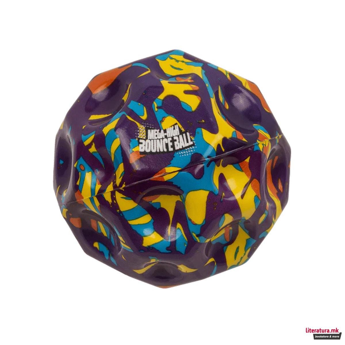 Гумено топче-скокалче Mega High Bounce Ball, 10cm 