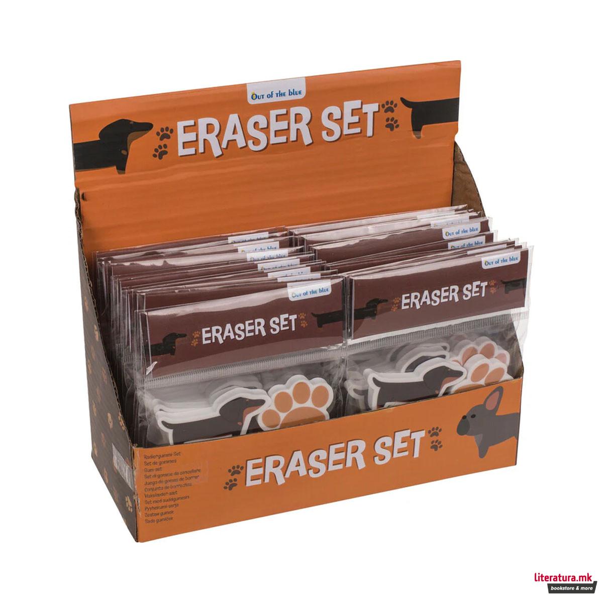 Сет од 4 гуми за бришење Dogs 