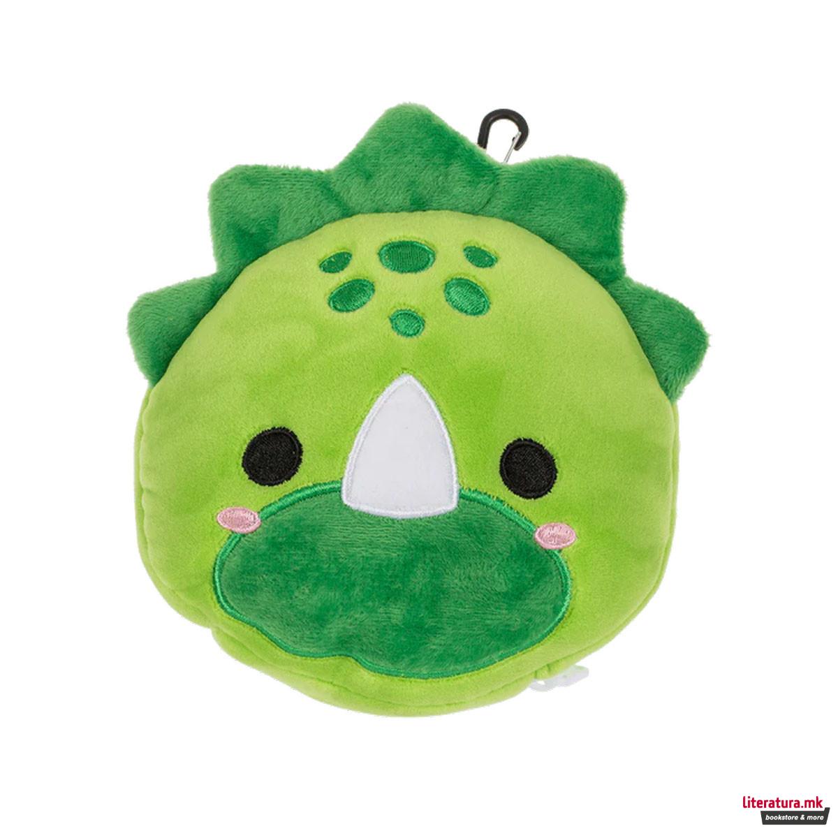 Детска перница за патување + маска за очи Dinosaur 