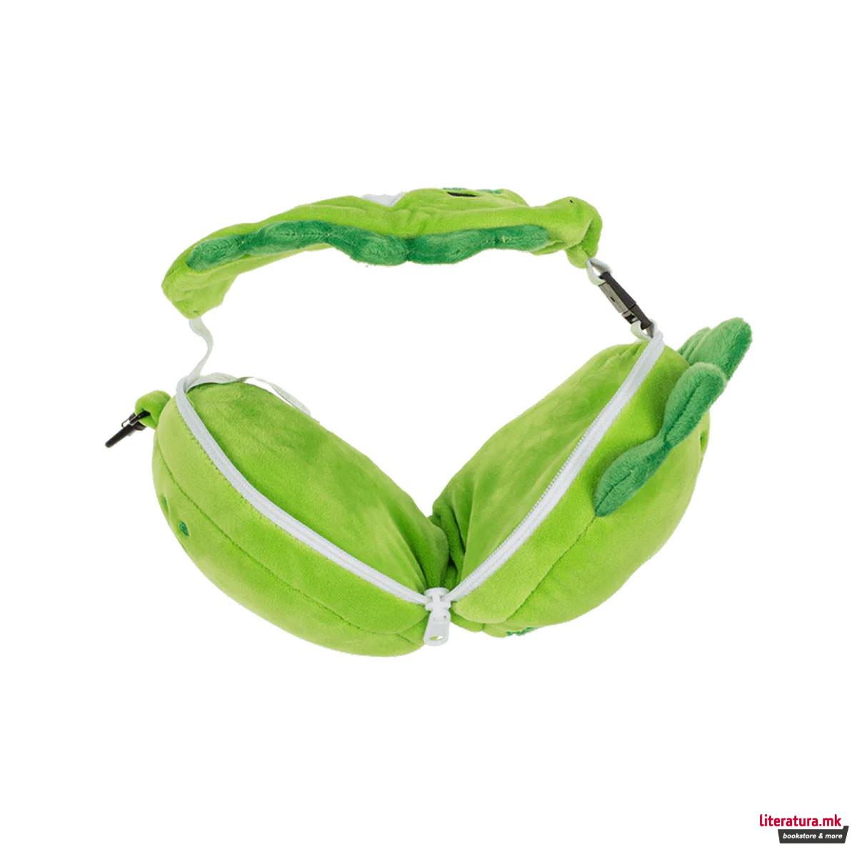 Детска перница за патување + маска за очи Dinosaur 