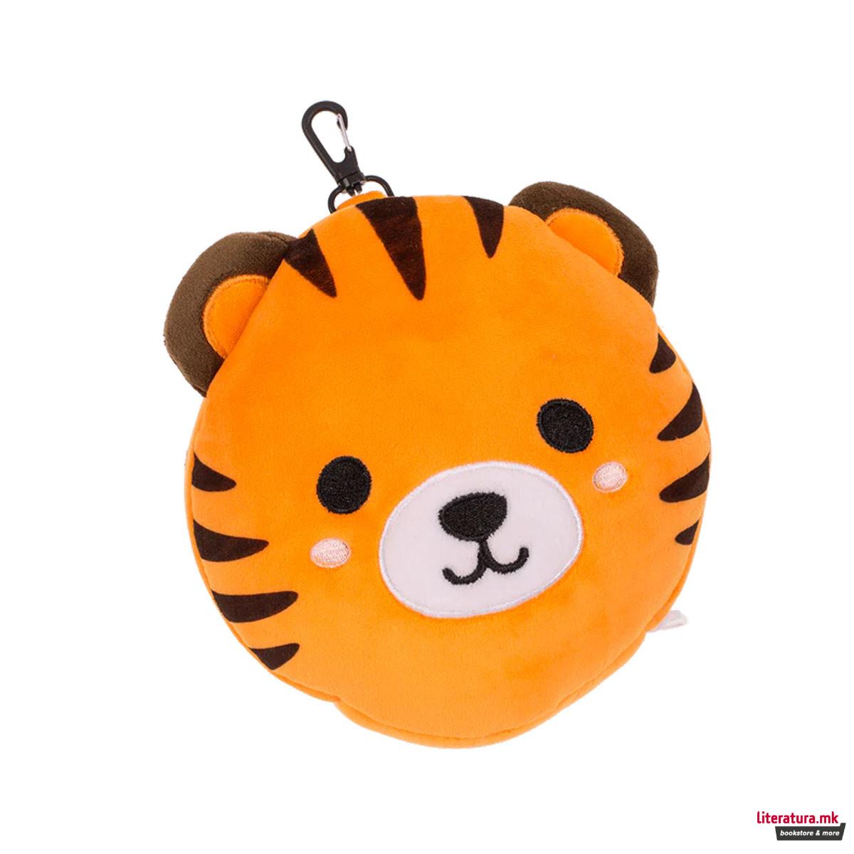 Детска перница за патување + маска за очи Tiger 