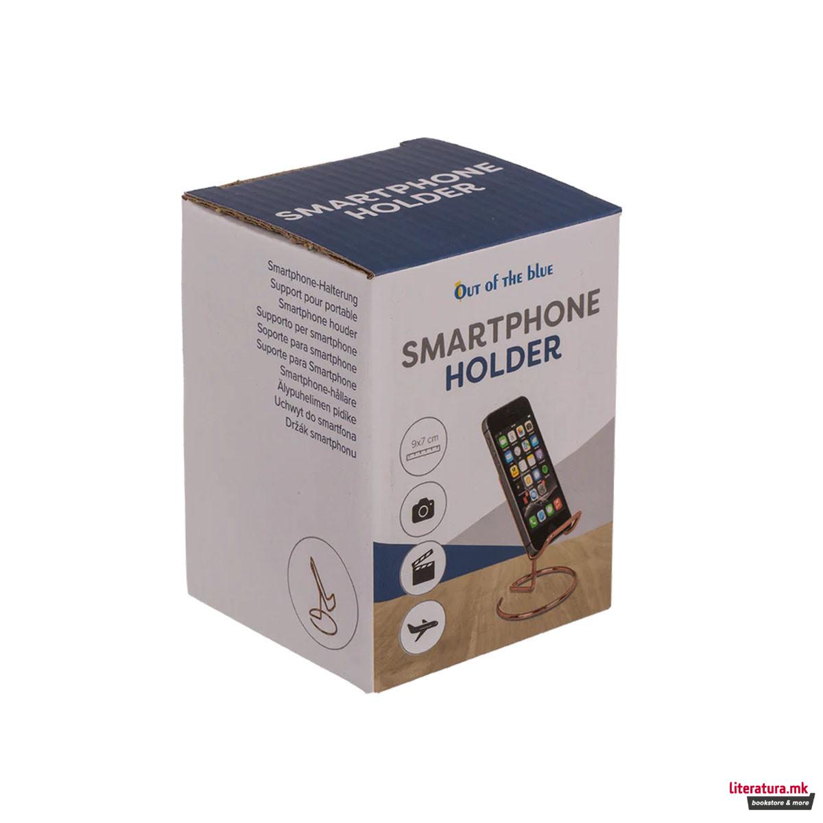 Метален држач за телефон, rose gold 