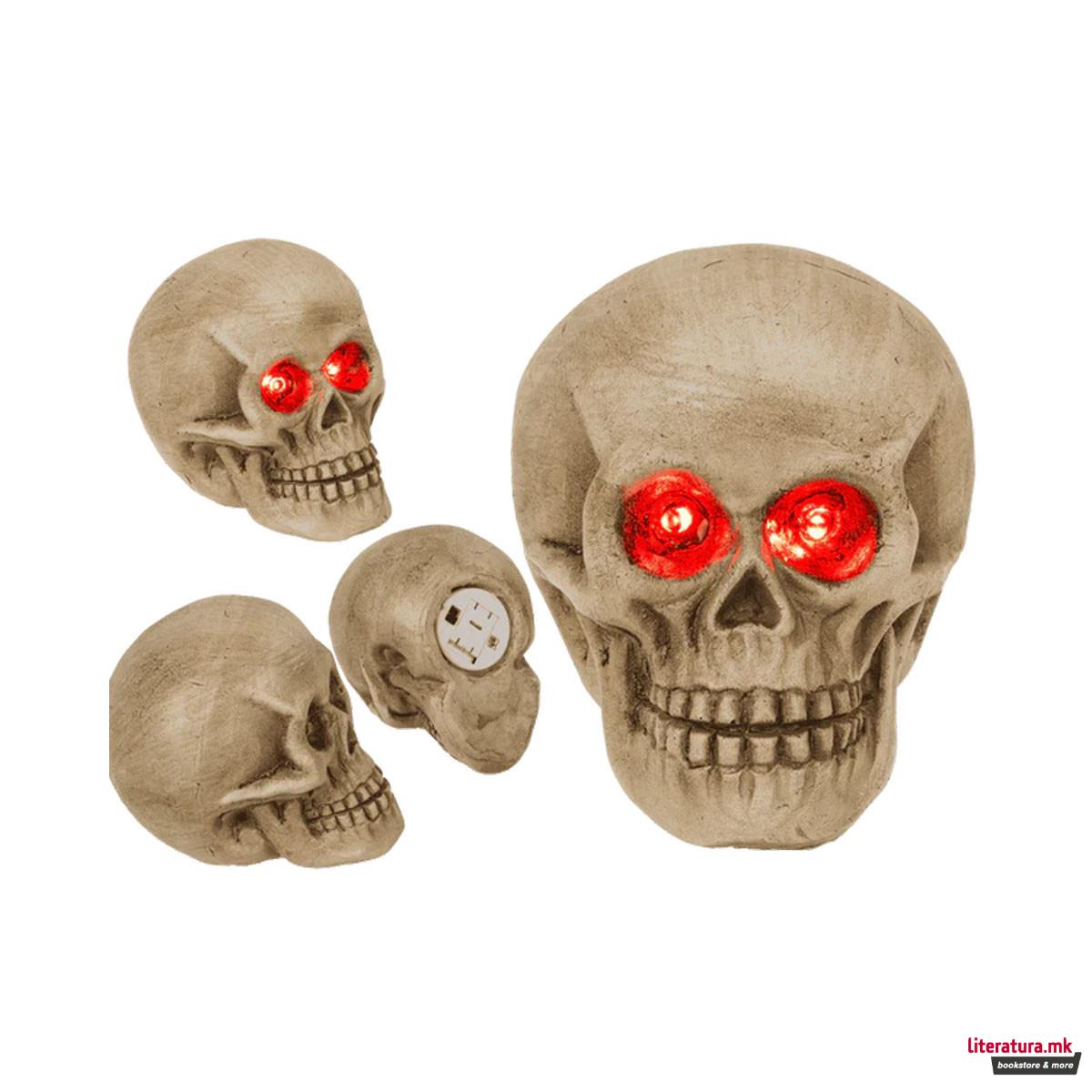 Фигура со LED светло Skull, 10 cm 