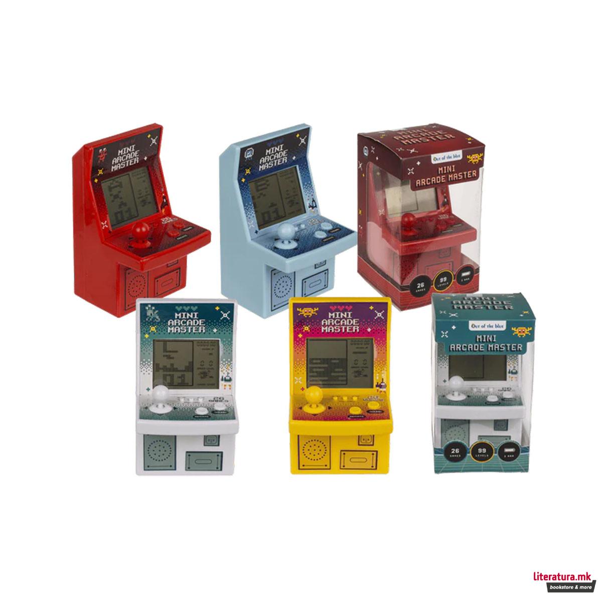 Мини аркадна конзола со 26 игри Mini Arcade Master, 4 бои 