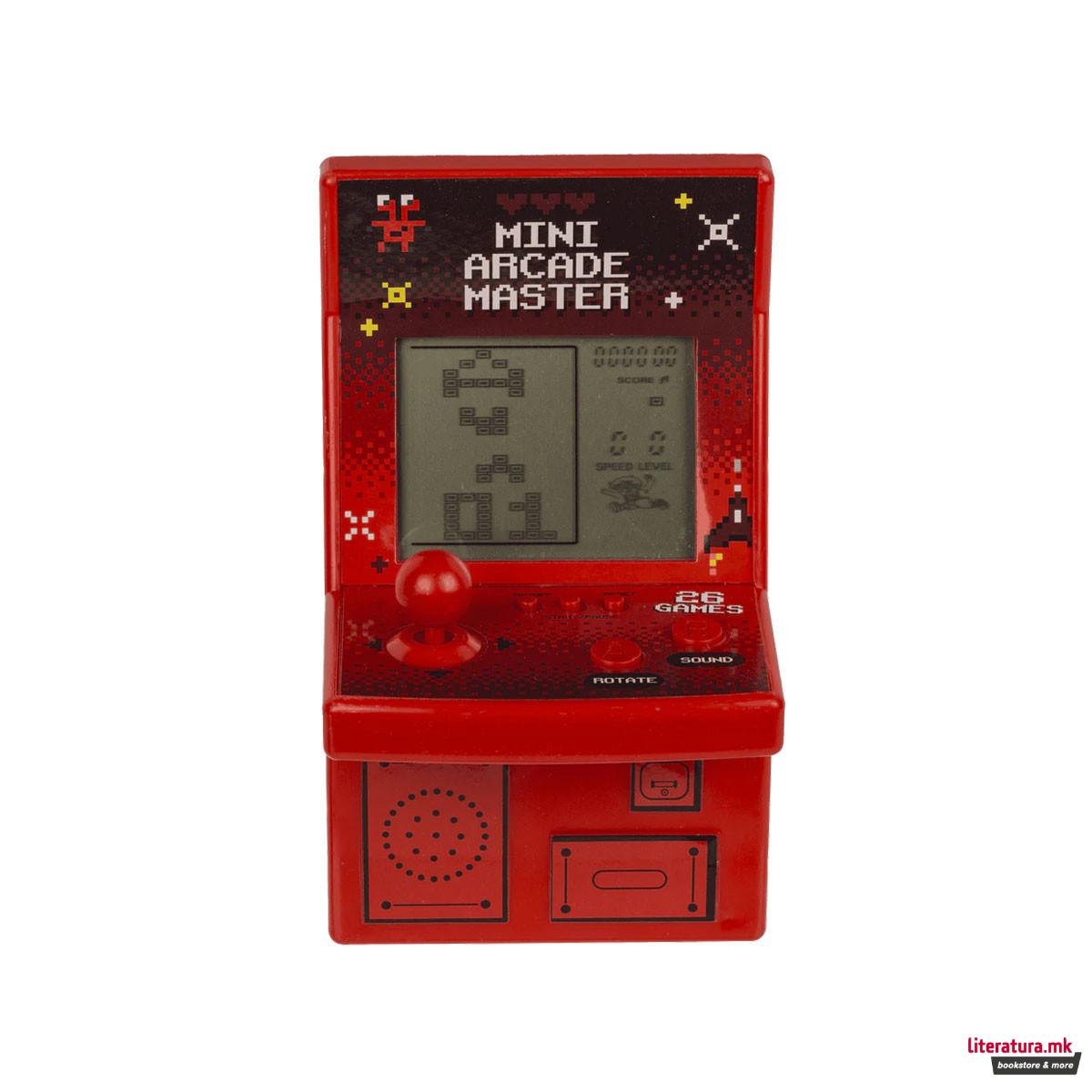 Мини аркадна конзола со 26 игри Mini Arcade Master, 4 бои 