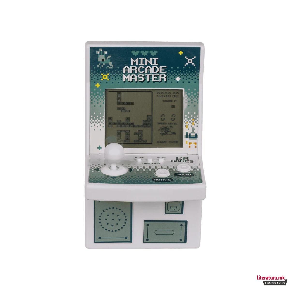 Мини аркадна конзола со 26 игри Mini Arcade Master, 4 бои 