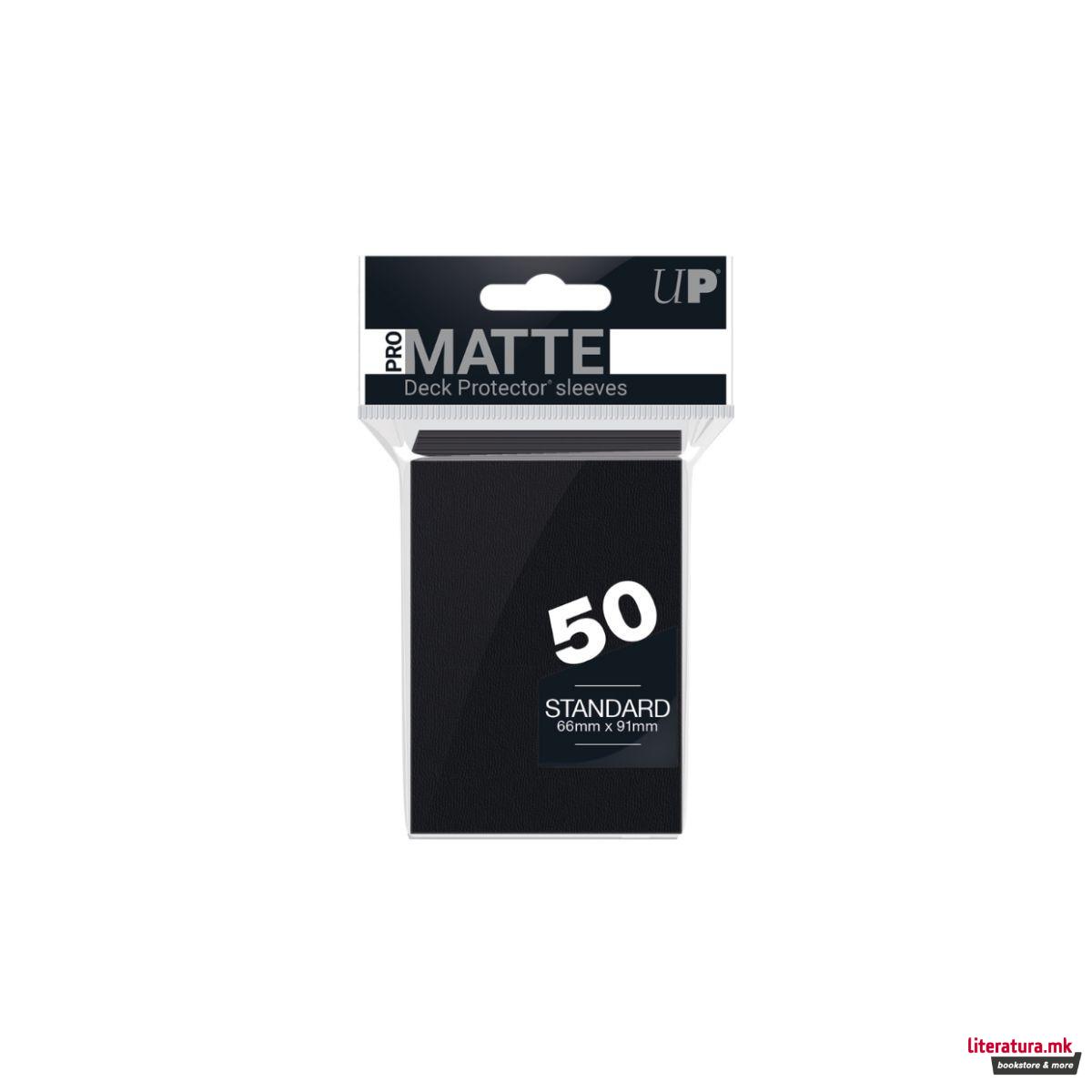 Заштитна футрола за Pokemon карти 'Ultra PRO Matte 50ct Std. Deck Black Bundle' 