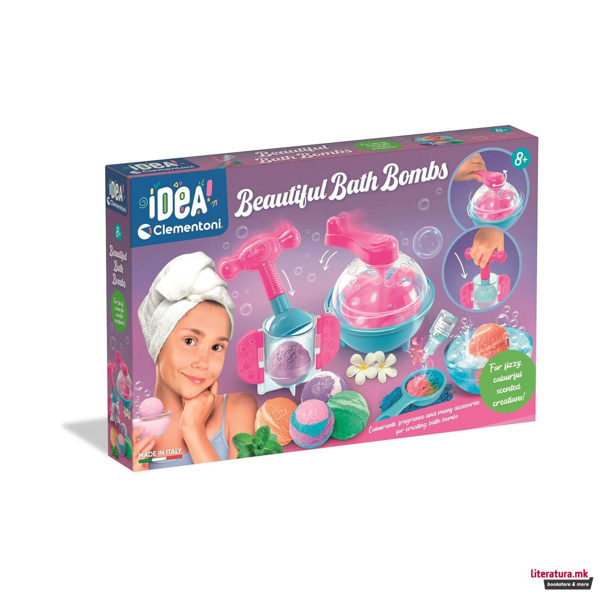 Сет за убавина, Idea Clementoni - Beautiful Bath Bombs 