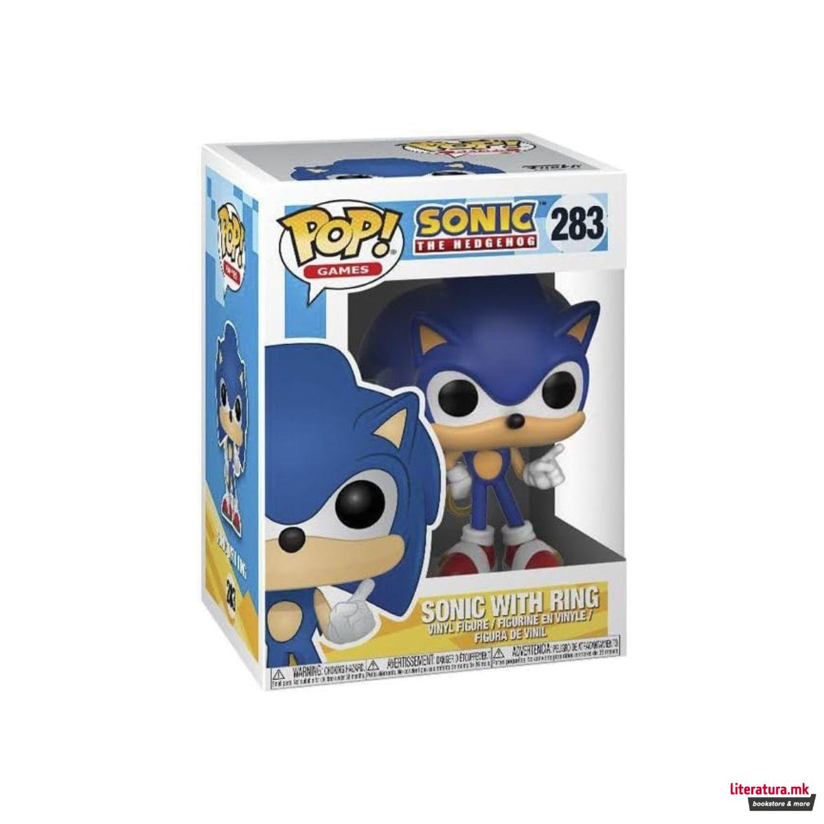 Фигура, POP! Games, Sonic the Hedgehog - Sonic with Ring 