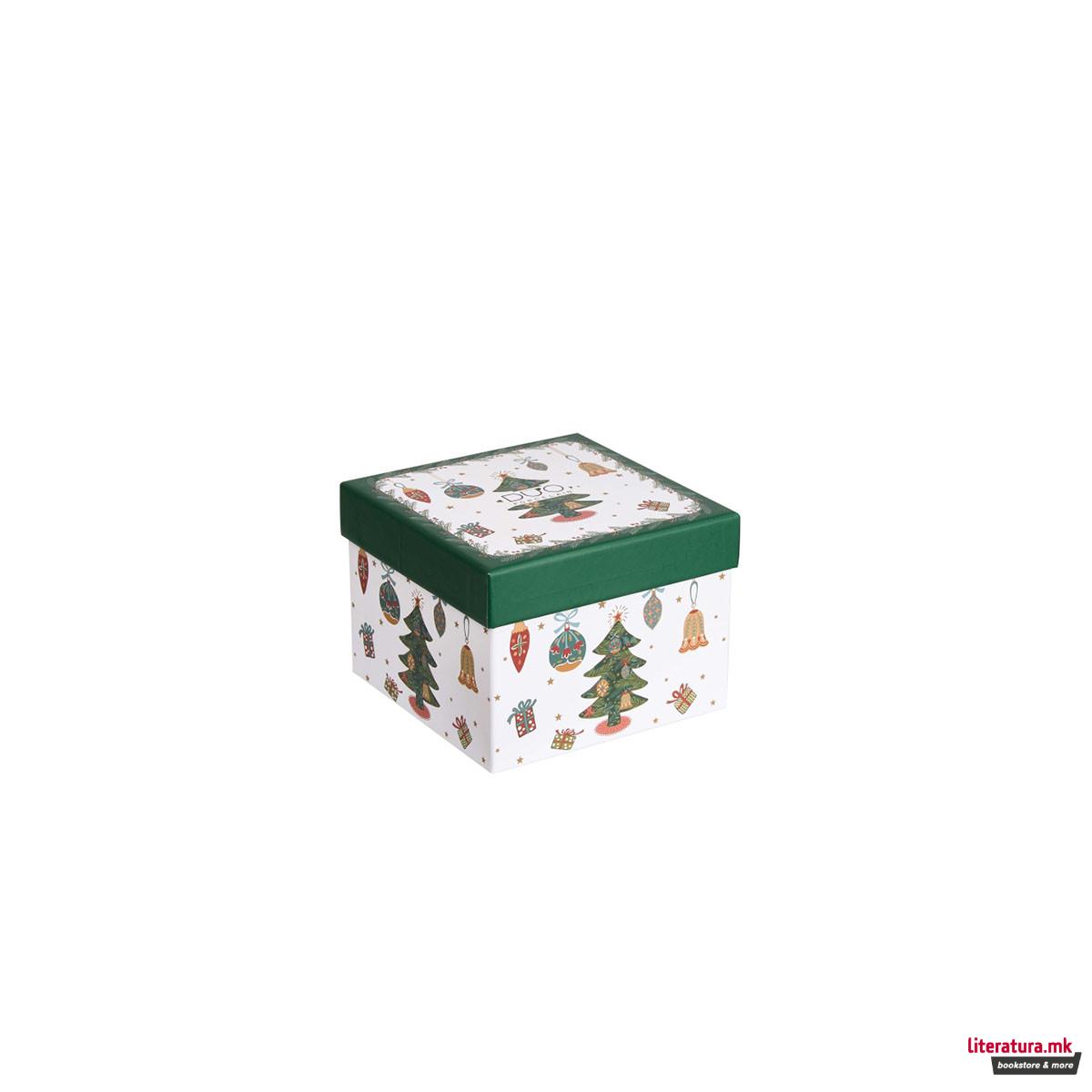 Сет од 2 шолји за еспресо со тацни, Around Christmas Tree, 90ml 