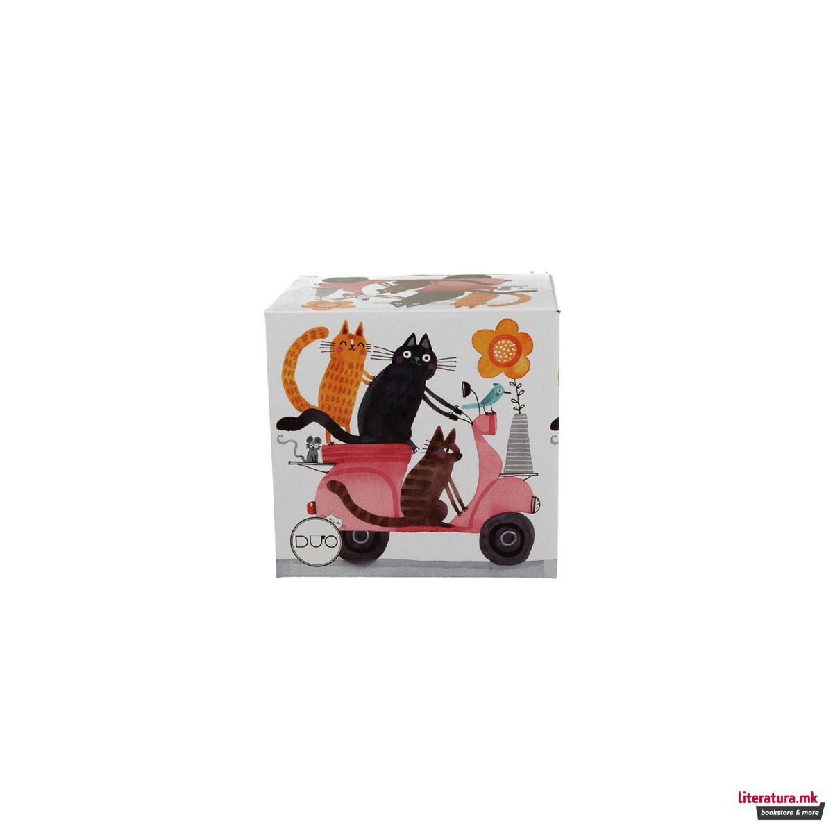 Шолја, Cat's World - Cats on a Scooter, 650ml 