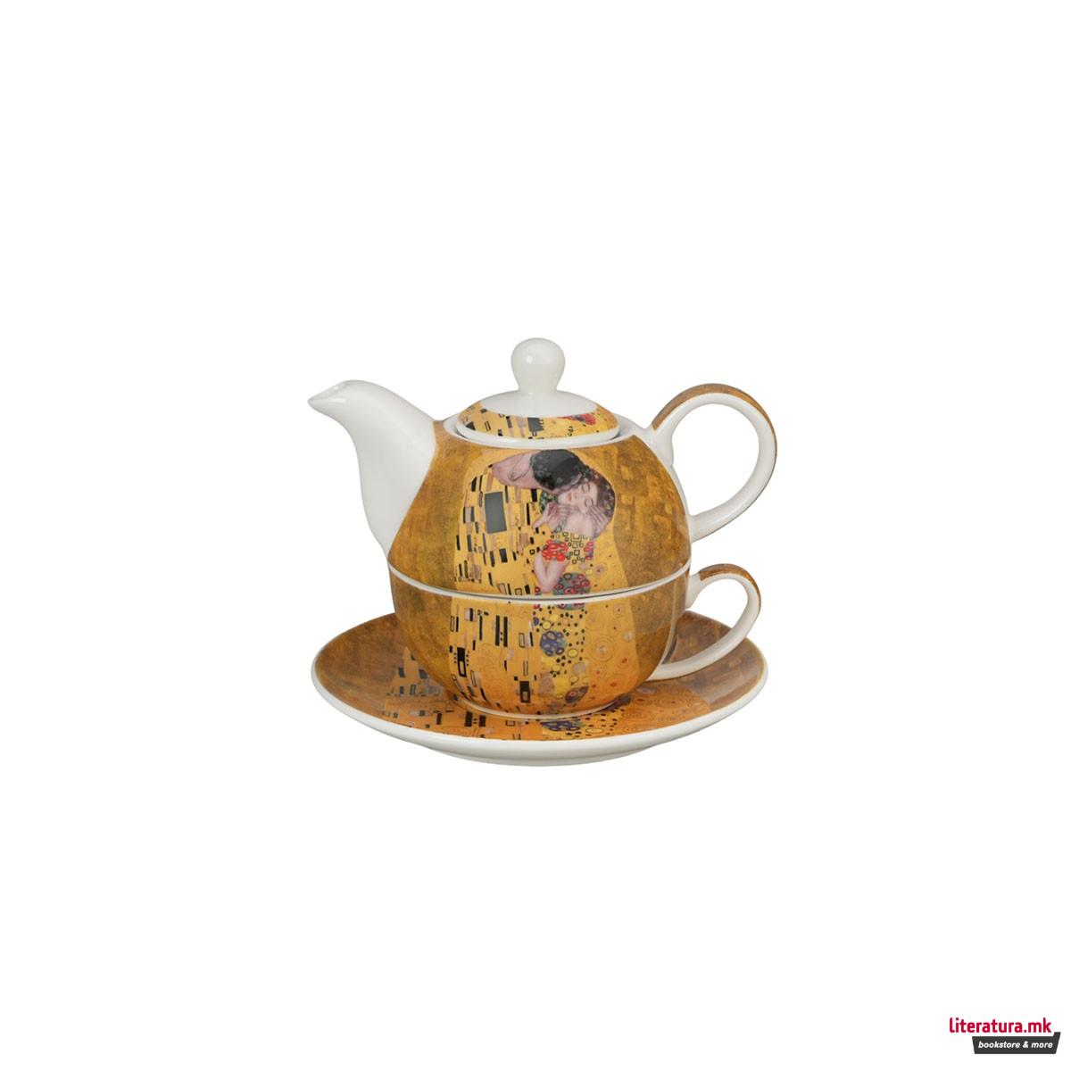 Сет од чајник, шолја и инфузер, Klimt - The Kiss, 300/350 ml 