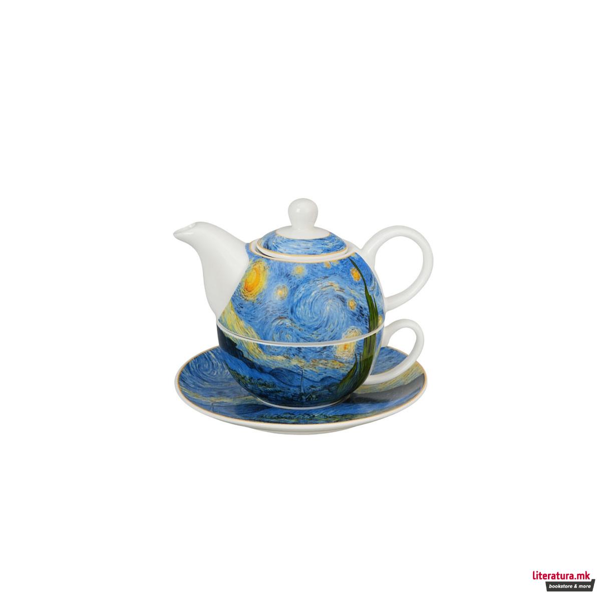 Сет од чајник, шолја и инфузер, Van Gogh - Starry Night, 300/350 ml 