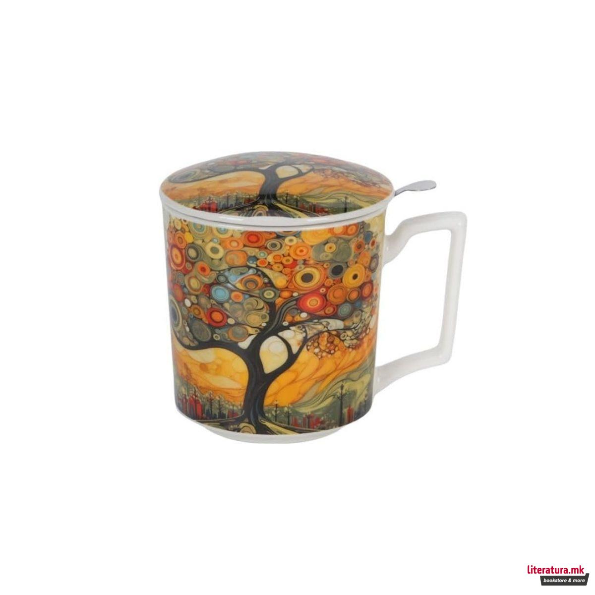 Шолја со инфузер, Modern Art - Tree, 450ml 