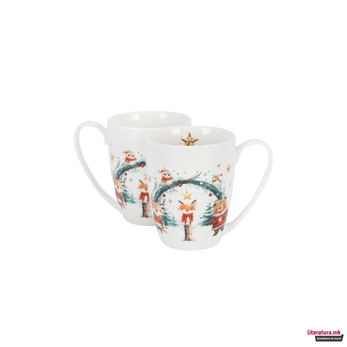 Сет од 2 шолји во украсна кутија, Christmas Cuties, 360ml 