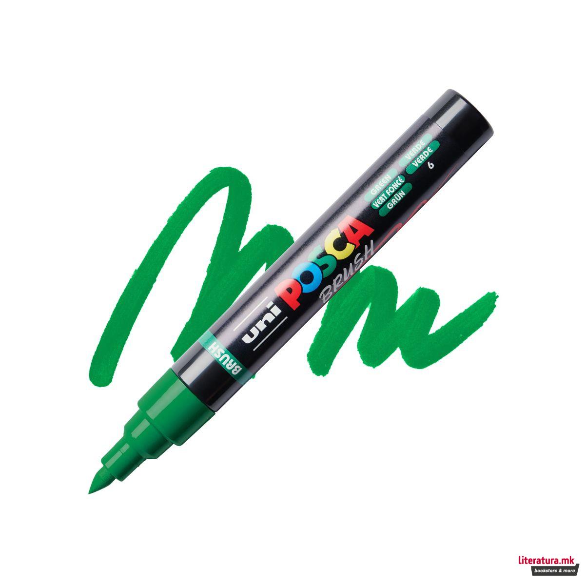 Брашпен, Posca PC-5BR - Green 