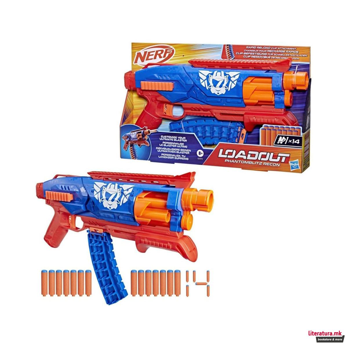 Пушка со мека муниција NERF Loadout Phantomblitz Recon 