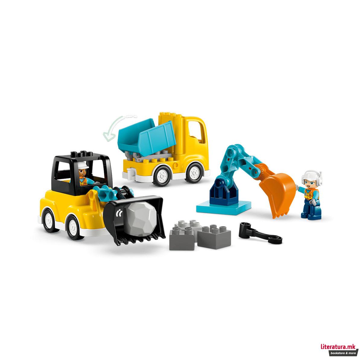 LEGO коцки, Duplo, 3 in 1 Construction Vehicles 