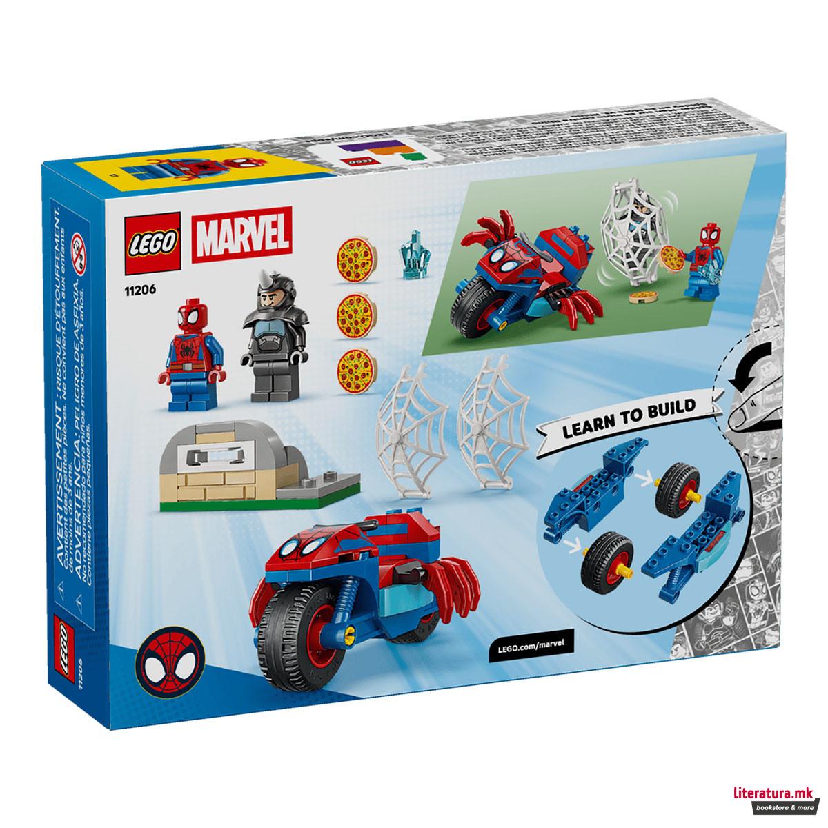 LEGO коцки, Marvel, Spidey on his Motorcycle vs. Rhino 