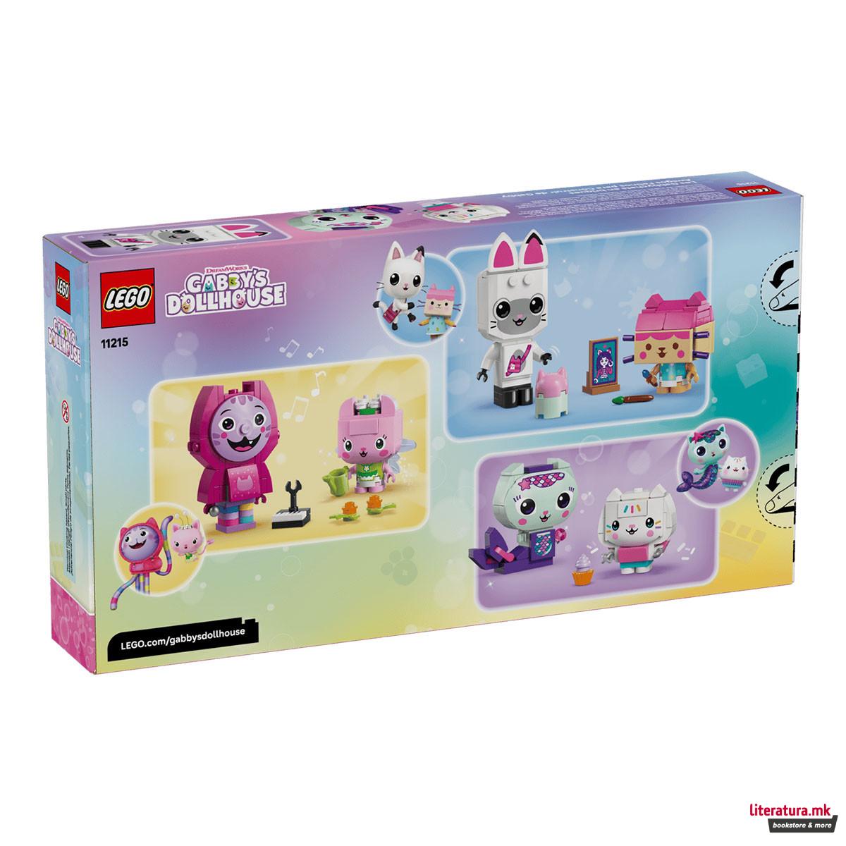 LEGO коцки, Gabbys Dollhouse, Gabbys Brick-Built Cat Friends 