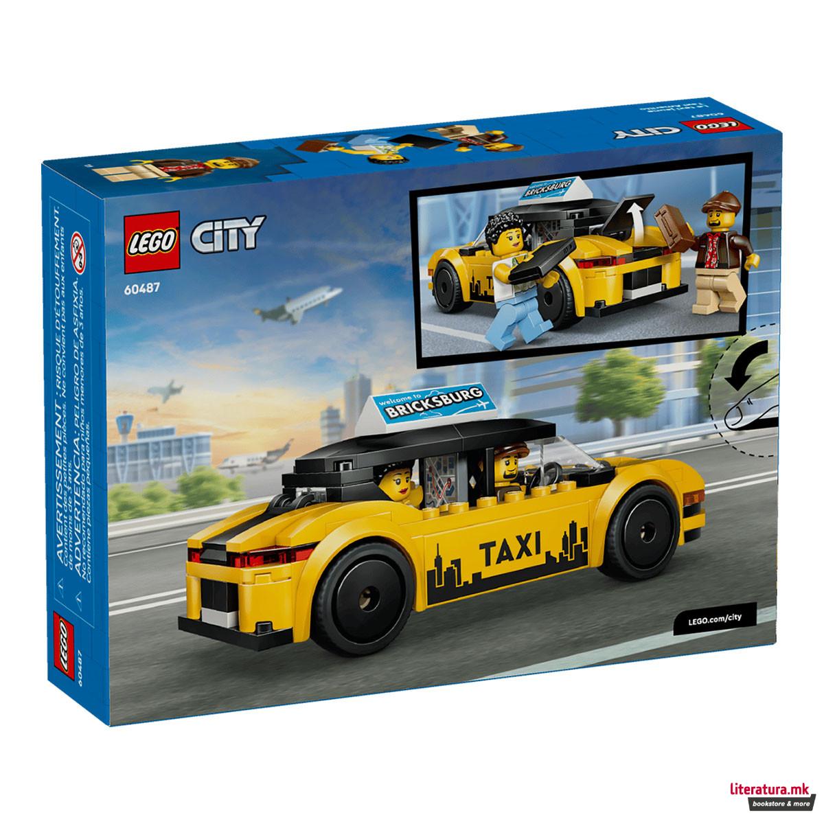 LEGO коцки, City, Yellow Taxi 