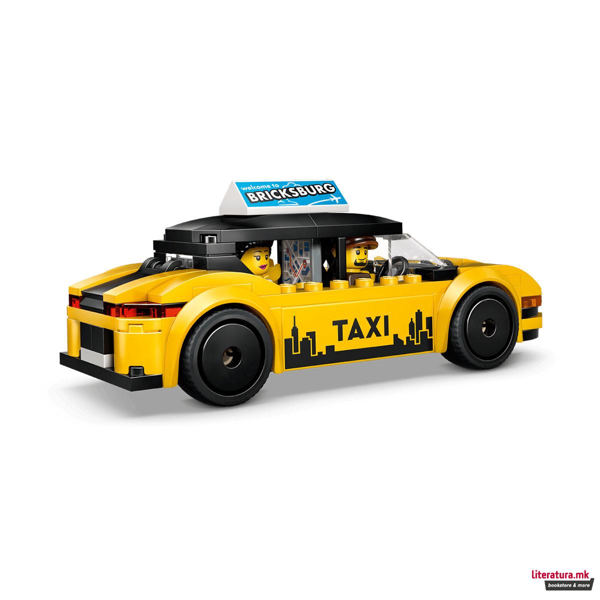 LEGO коцки, City, Yellow Taxi 