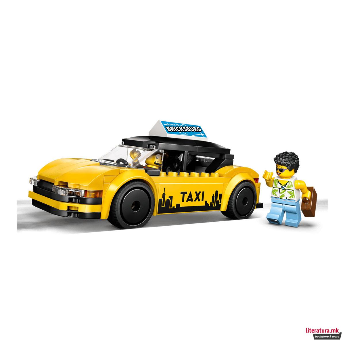 LEGO коцки, City, Yellow Taxi 