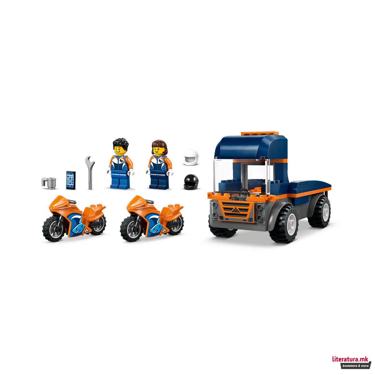 LEGO коцки, City, Motorcycle Transporter 