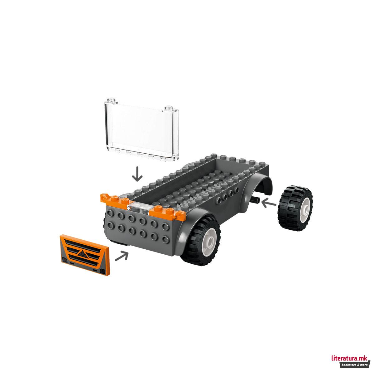 LEGO коцки, City, Motorcycle Transporter 