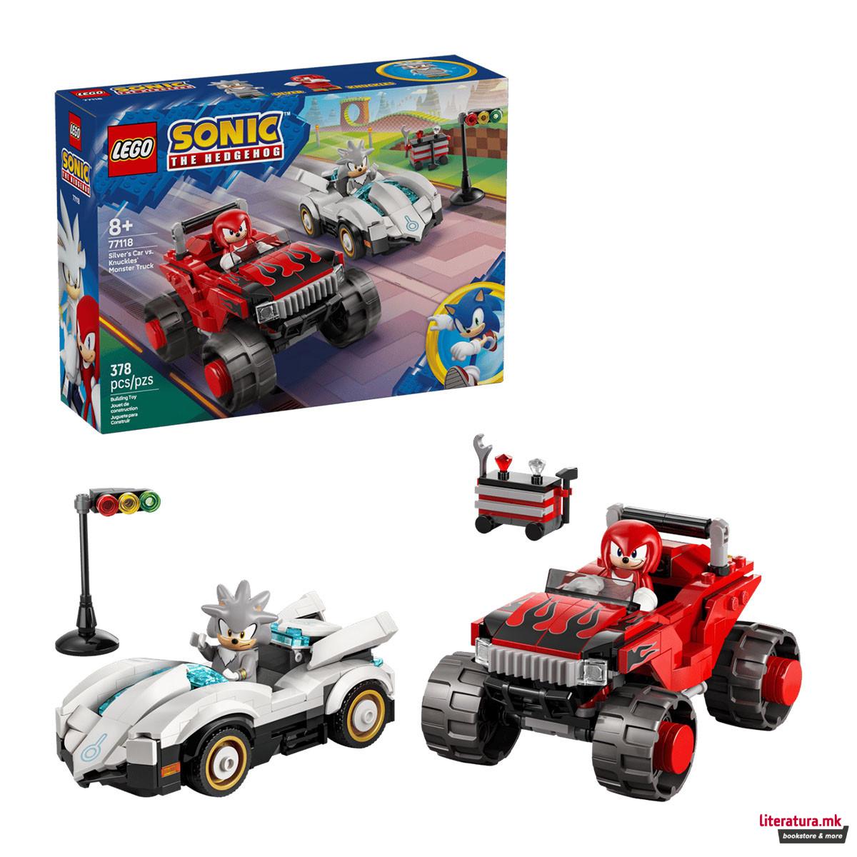 LEGO коцки, Sonic the Hedgehog, Silvers Car vs. Knuckles Monster Truck 