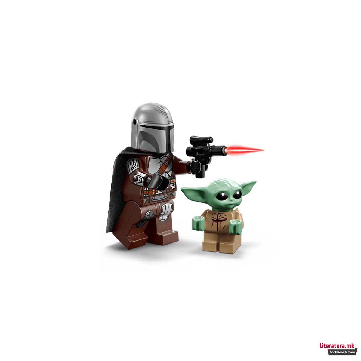 LEGO коцки, Star Wars, The Mandalorian & Grogus Speeder Bike 