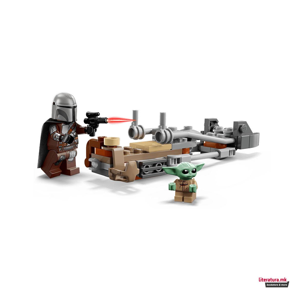 LEGO коцки, Star Wars, The Mandalorian & Grogus Speeder Bike 