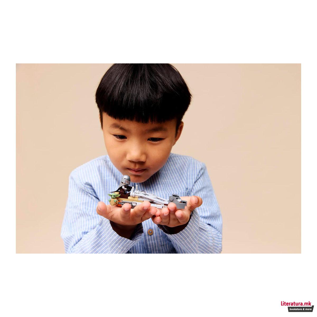 LEGO коцки, Star Wars, The Mandalorian & Grogus Speeder Bike 