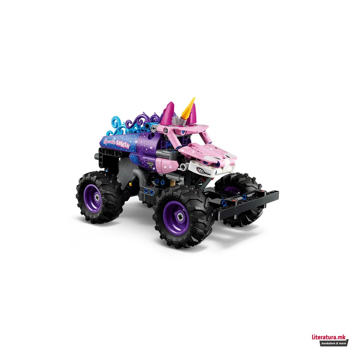 LEGO коцки, Technic, Monster Jam Sparkle Smash Pull-Back 