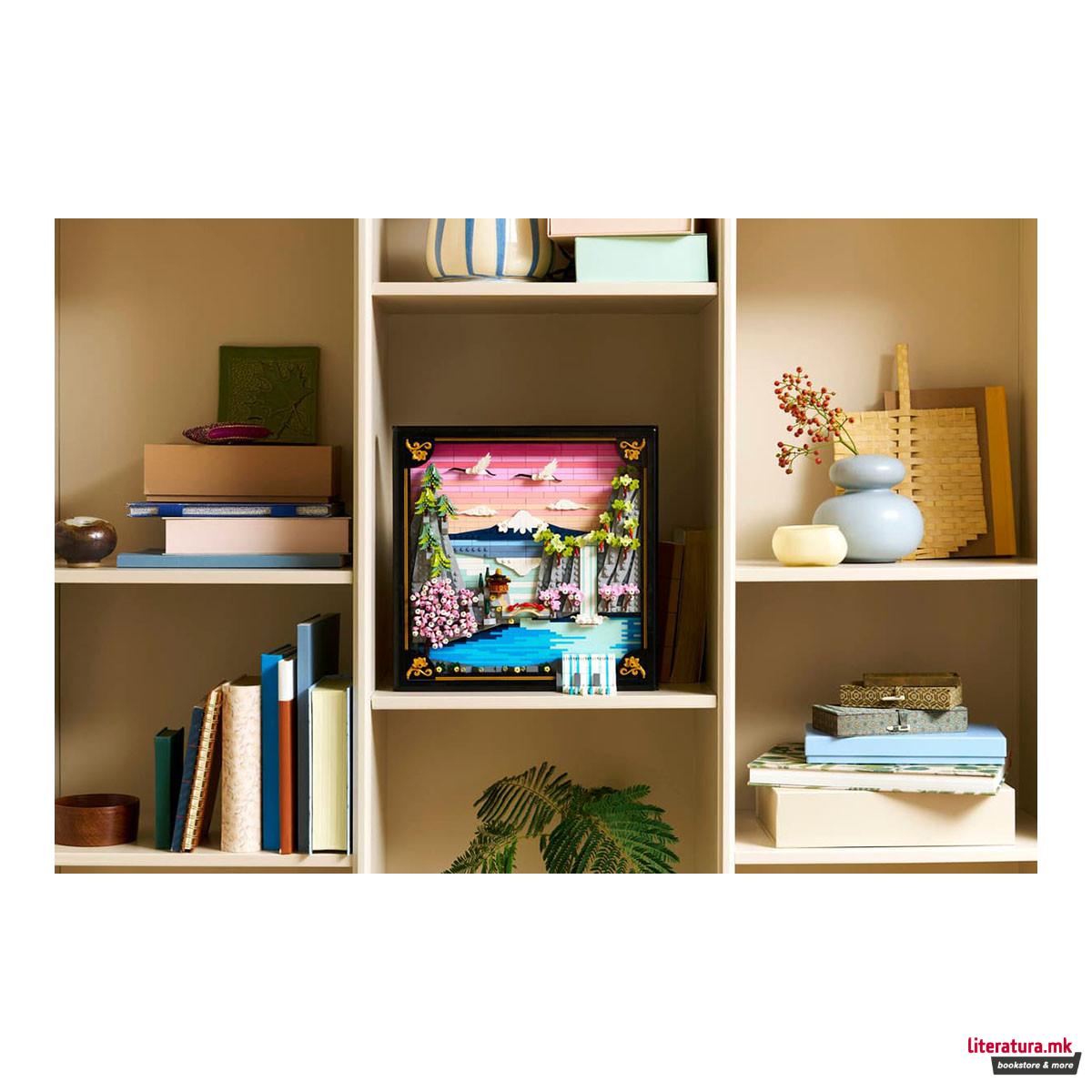 LEGO коцки, Art, Japanese Cherry Blossom Landscape 