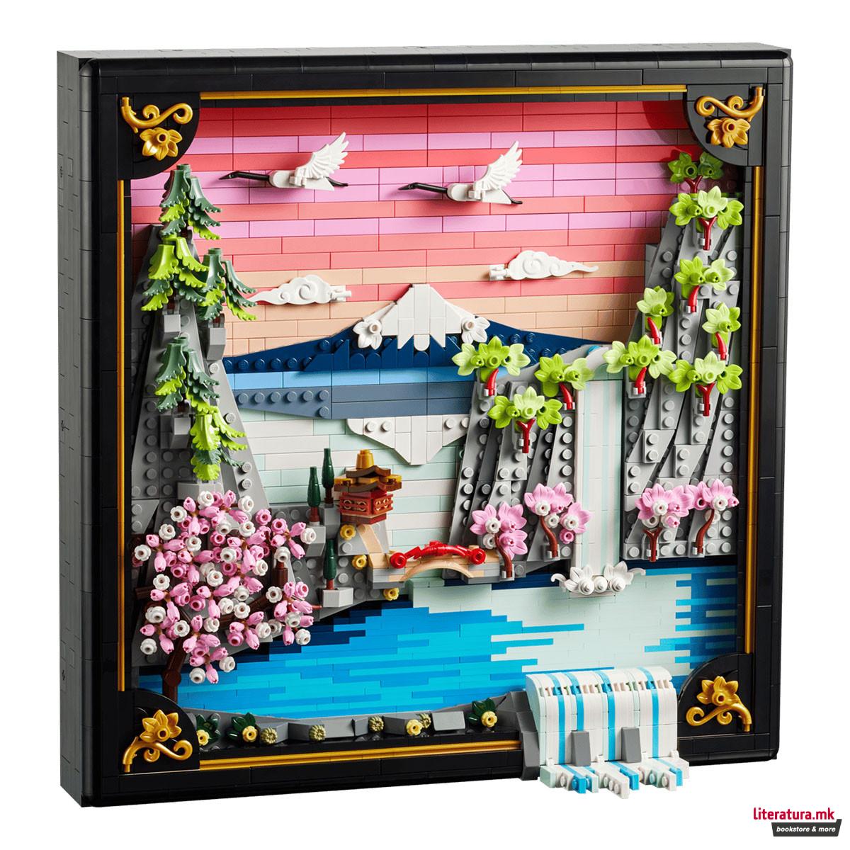 LEGO коцки, Art, Japanese Cherry Blossom Landscape 