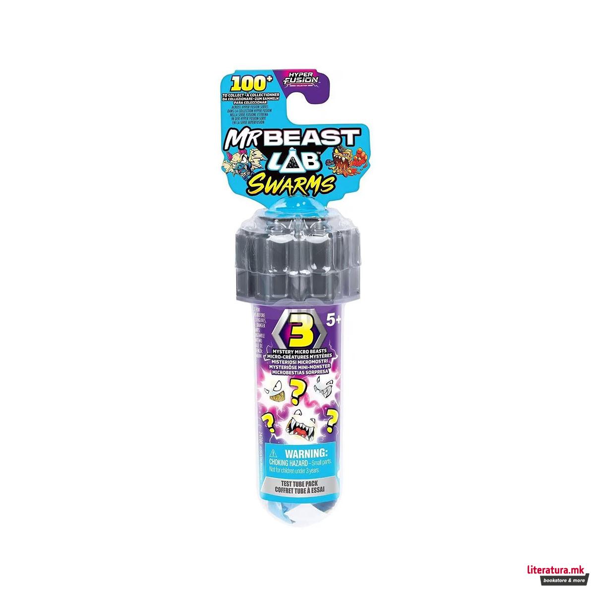 Сет од 3 мини фигури, Mr. Beast Lab Swarms (Mystery Figure), 2.5 cm 