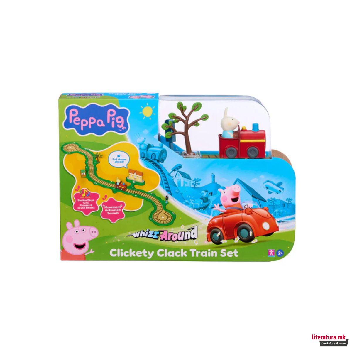 Сет за игра, Peppa Pig: Whizz Around - Clickety Clack Train Set 