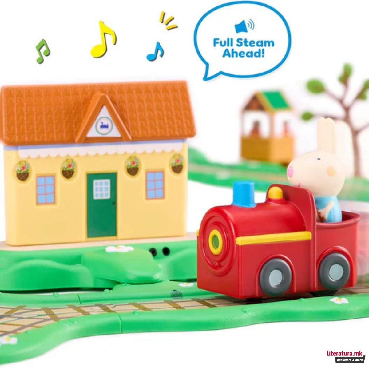 Сет за игра, Peppa Pig: Whizz Around - Clickety Clack Train Set 