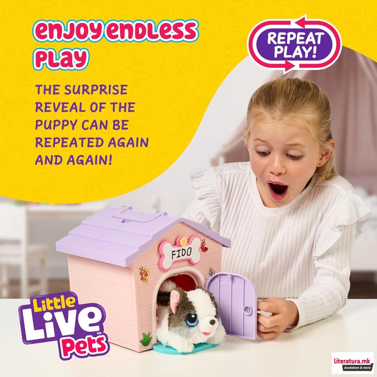 Сет за игра, Little Live Pets: My Puppy's Home Minis - Pink 