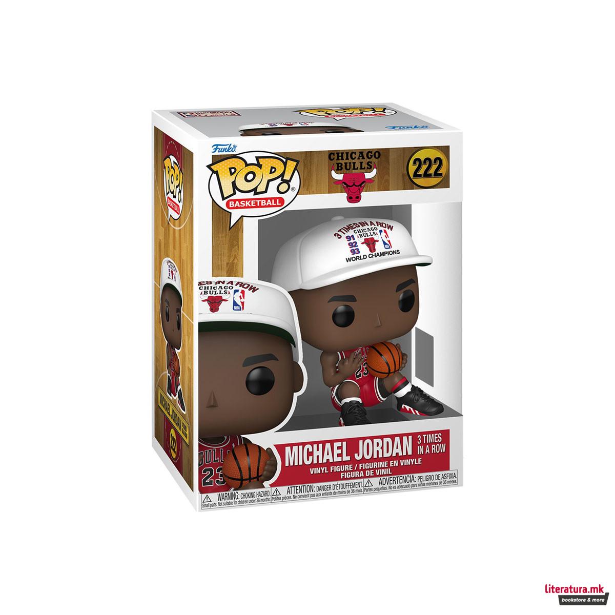 Фигура, Pop! Basketball, Chicago Bulls - Michael Jordan 3 Times in a Row 