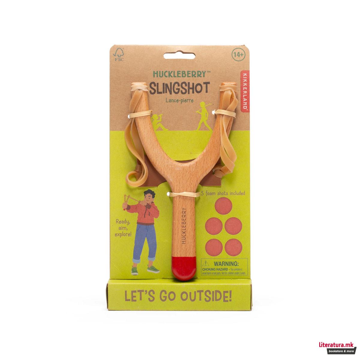 Чатал со меки топчиња Huckleberry Slingshot 