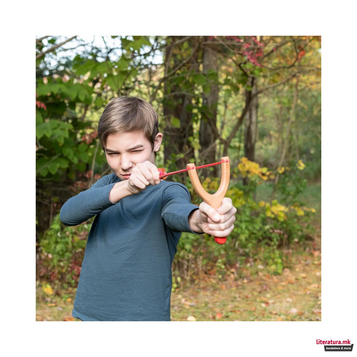 Чатал со меки топчиња Huckleberry Slingshot 