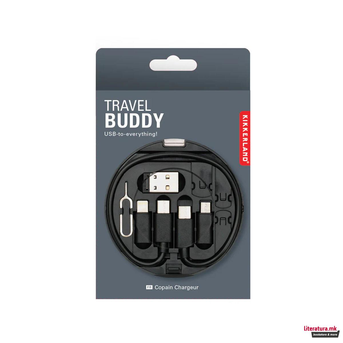 Џебна алатка со додатоци за телефон Travel Buddy 