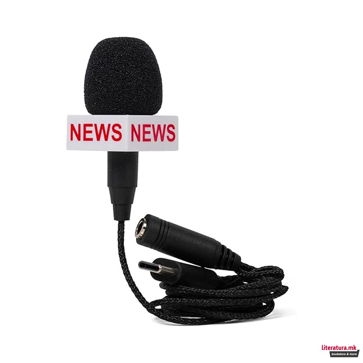 Мини микрофон Breaking News 