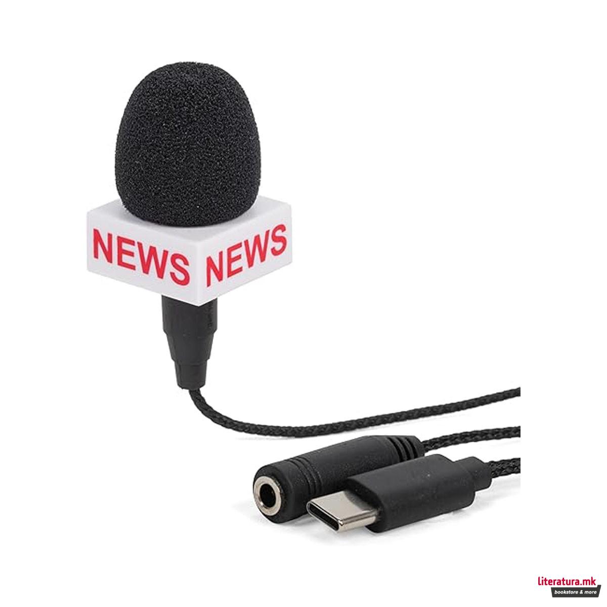 Мини микрофон Breaking News 