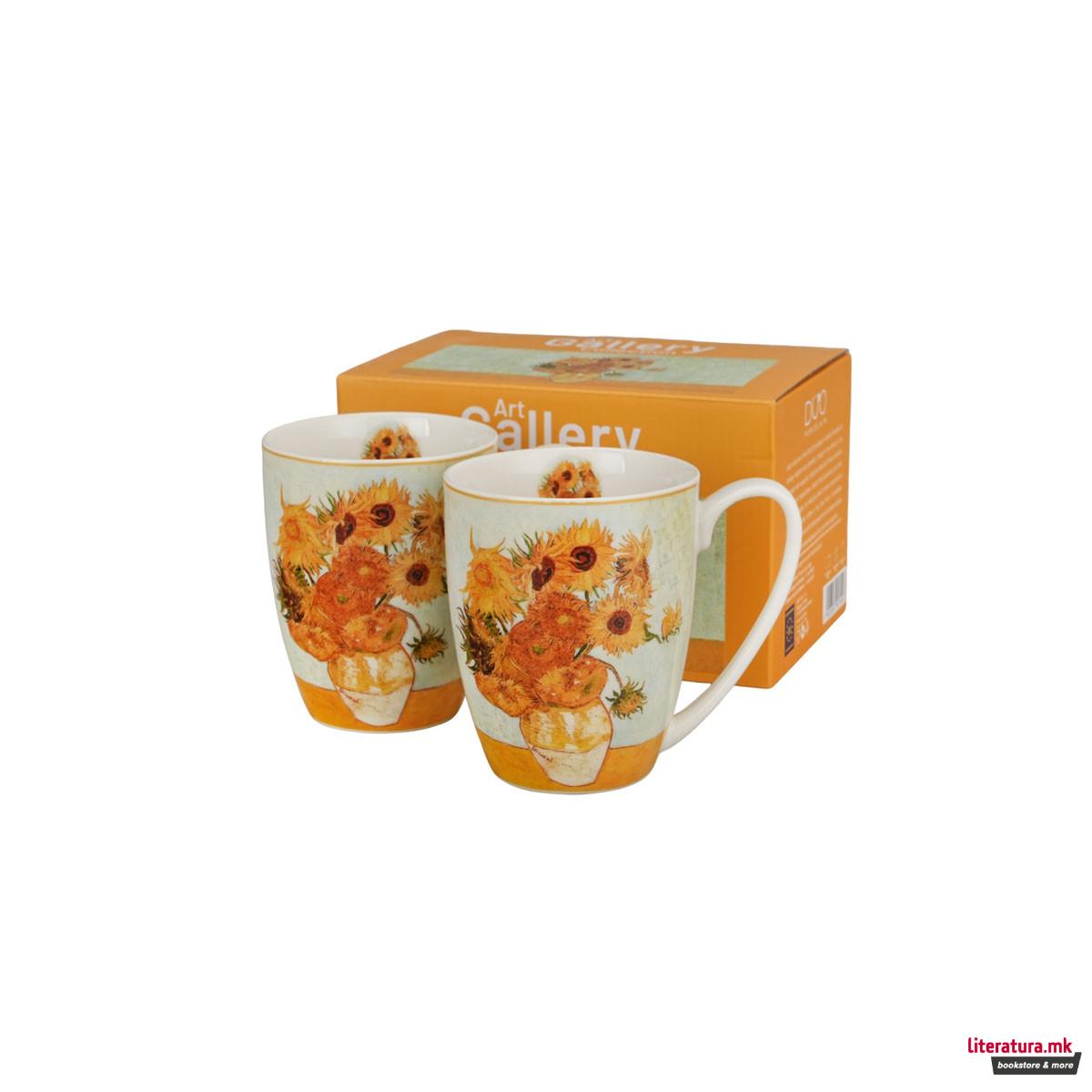 Сет од 2 шолји Van Gogh - Sunflowers, 360 ml 