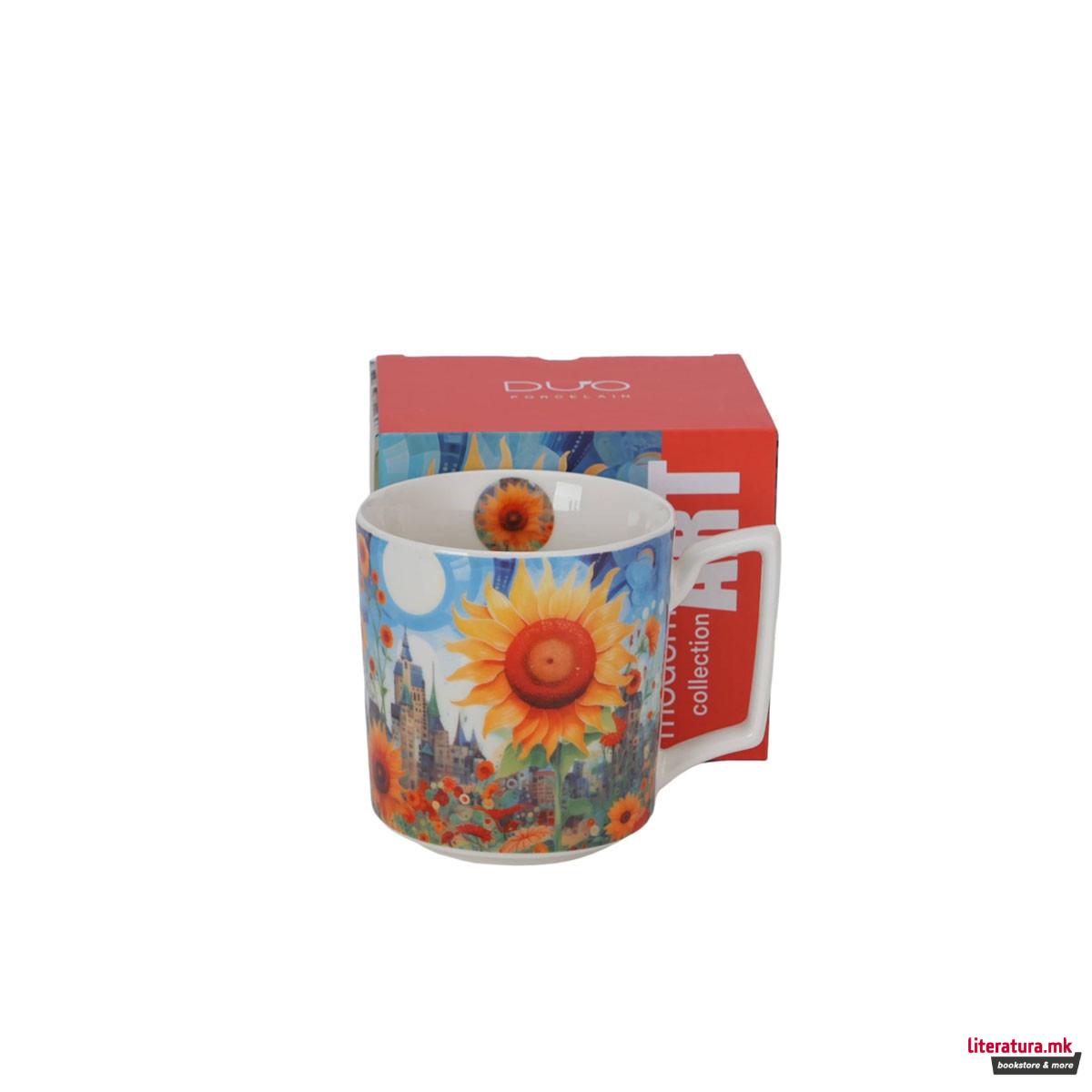 Шолја Modern Art Collection: Sunflower, 450 ml 