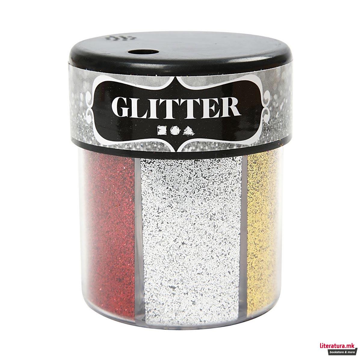 Глитер сет, Glitter, 6 бои x 13g 