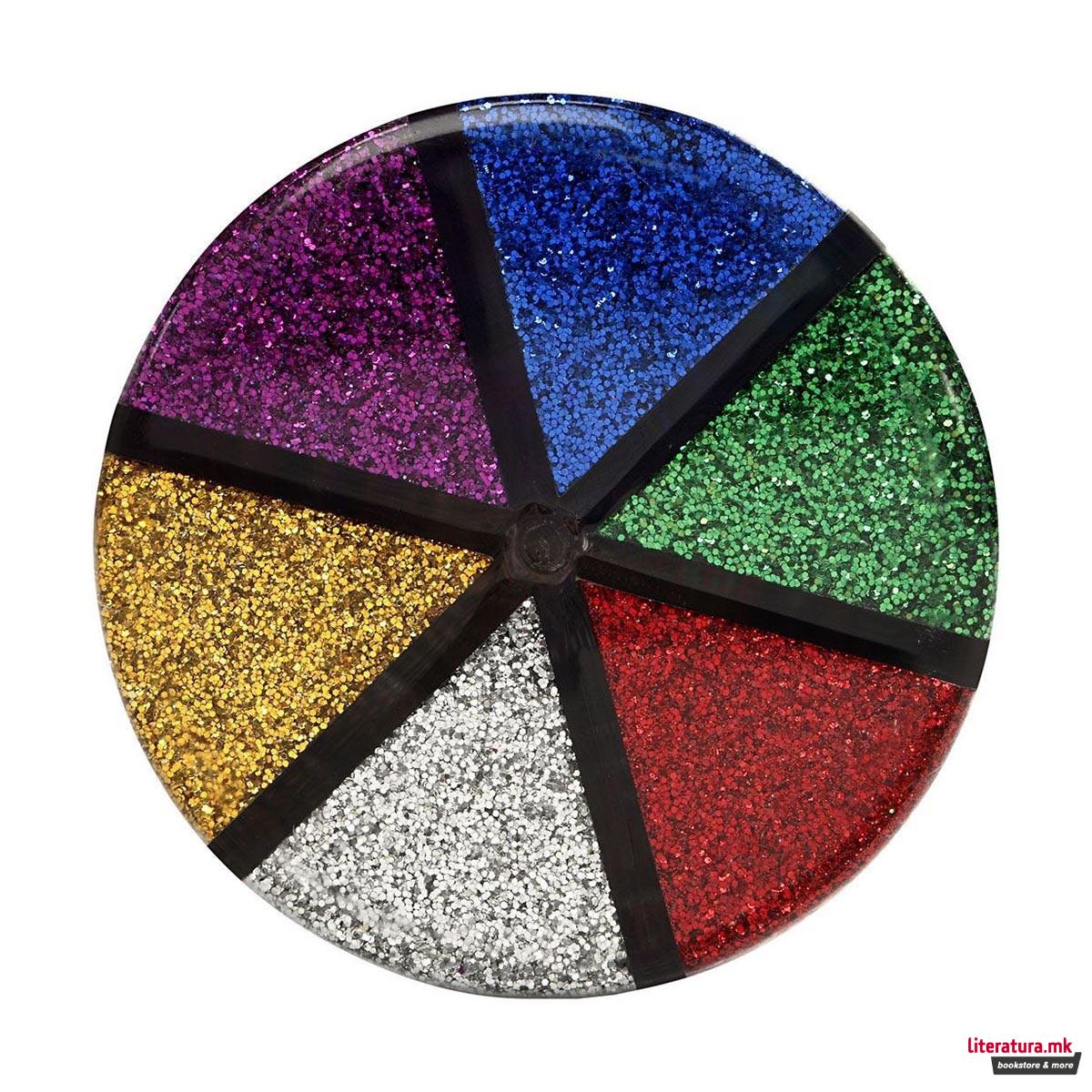 Глитер сет, Glitter, 6 бои x 13g 